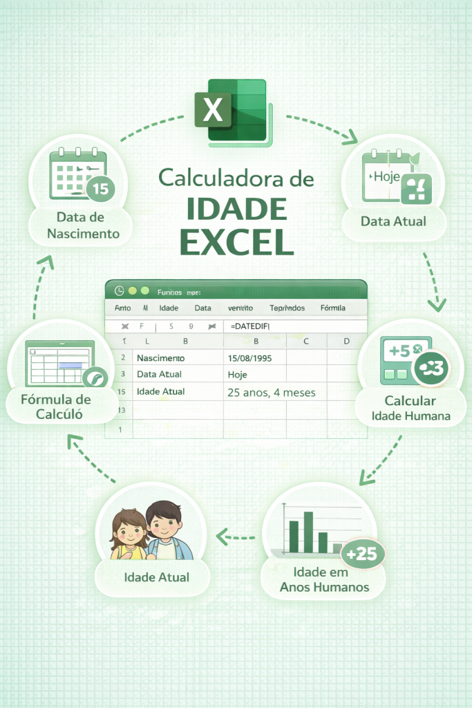 Calculadora de idade excel Calculadora de idade excel